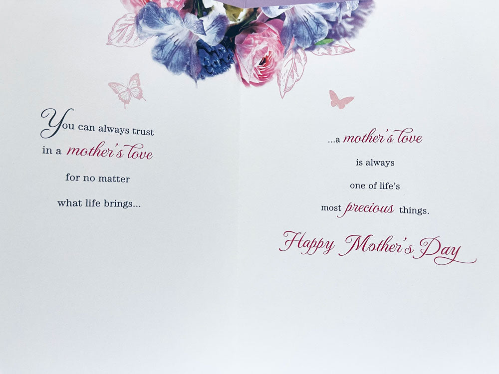 Mother's Love Is A Beautiful Gift Special Floral Gold Foil Butterfly Mother's Day Card from UK Greetings