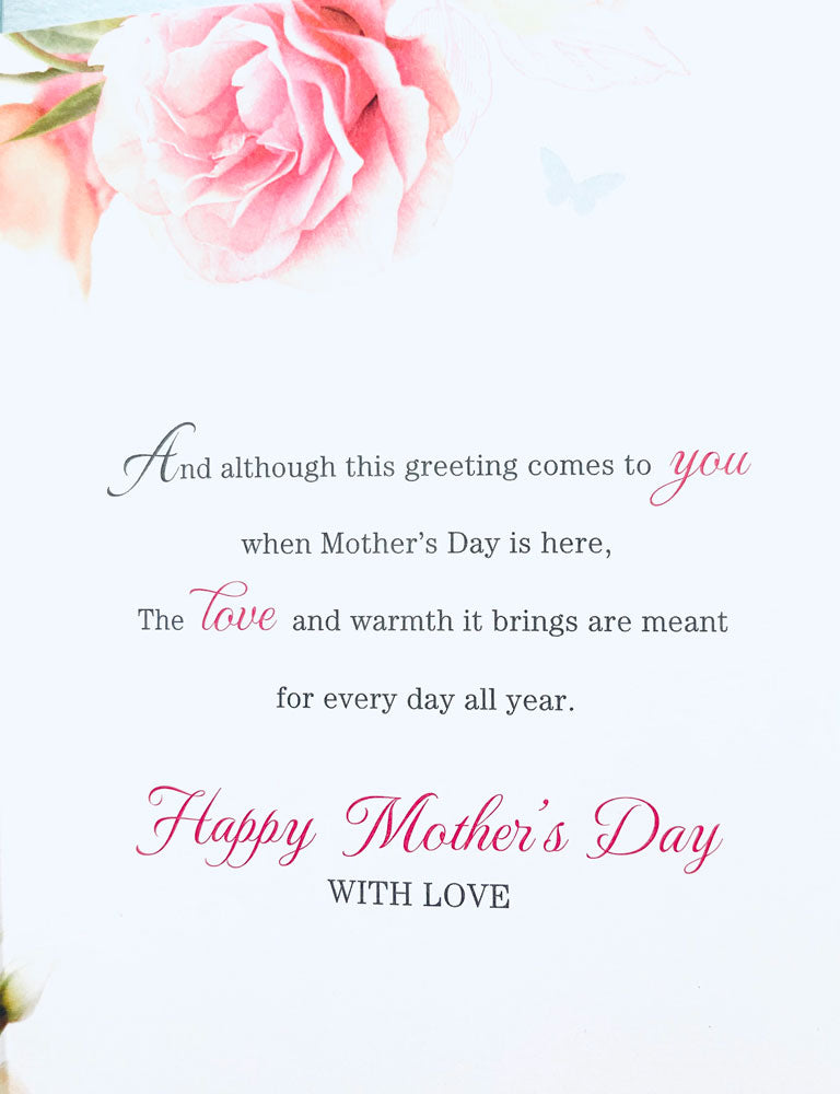 Especially For You on Mother's Day Special Floral Gold Foil Butterfly Mother's Day Card from UK Greetings