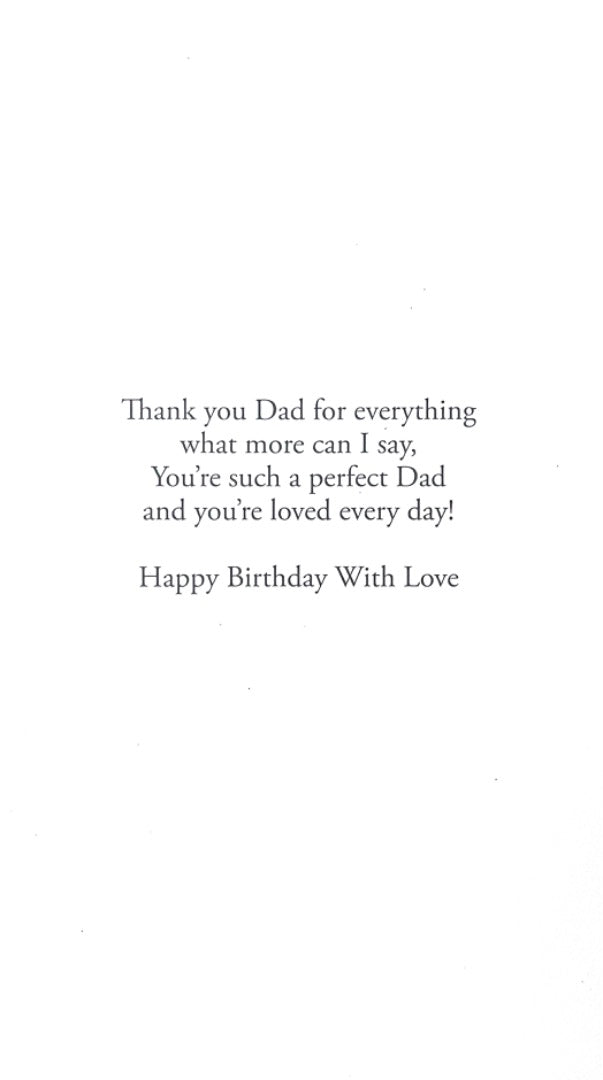 Dad No One Like You Birthday Greeting Card Hand-Finished Cards