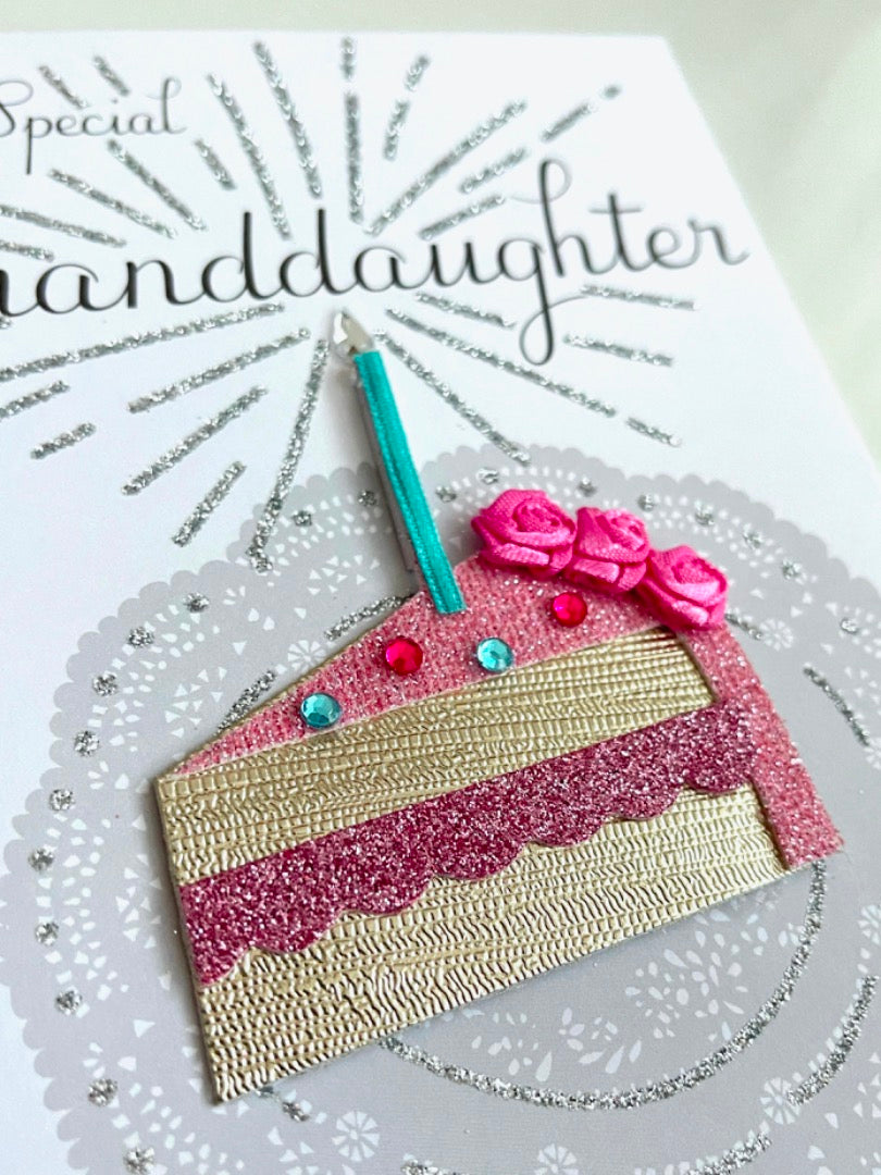 To A Special Granddaughter Happy Birthday Card