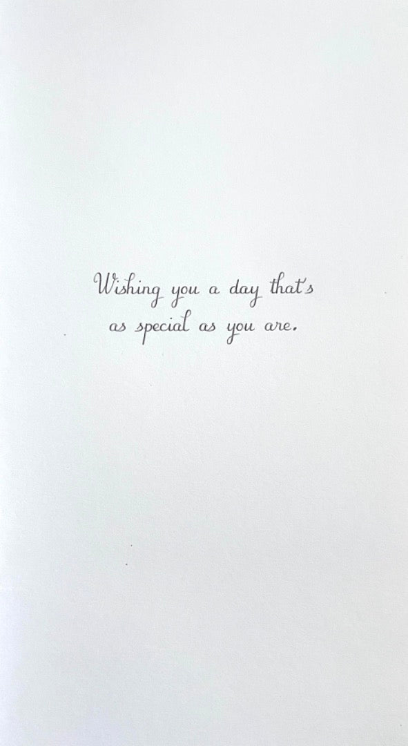 To A Special Granddaughter Happy Birthday Card