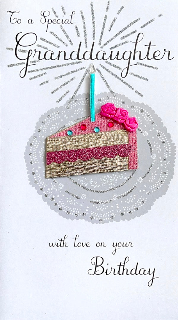 To A Special Granddaughter Happy Birthday Card
