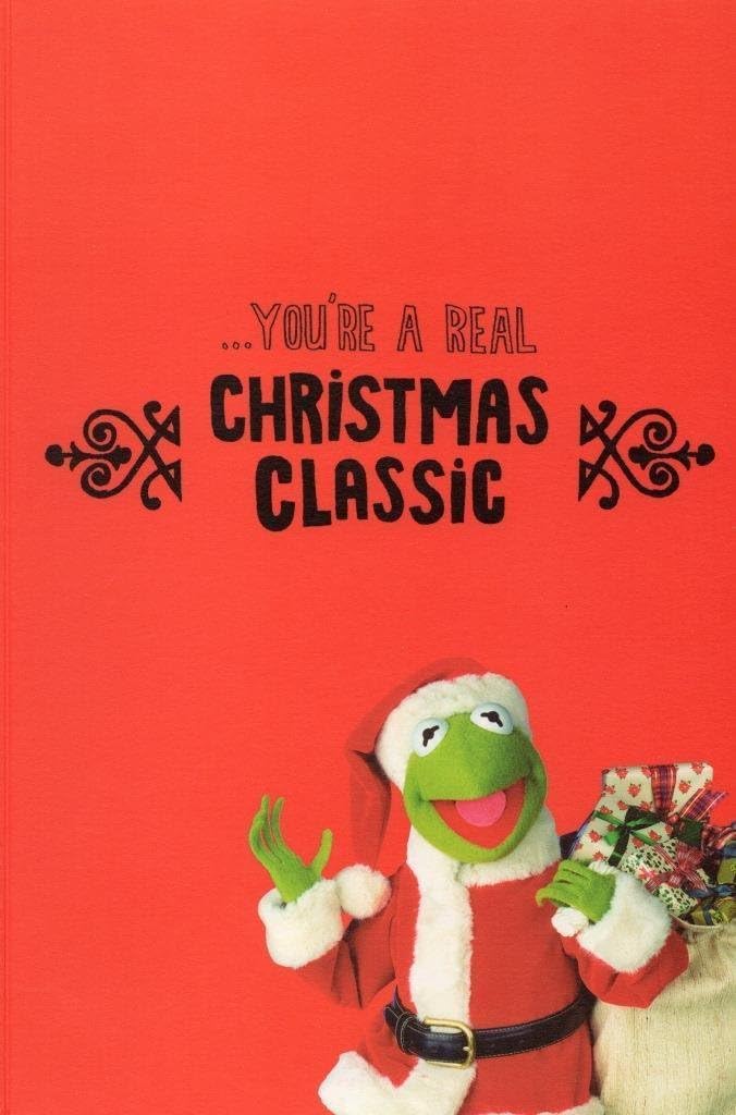Grandad You're a Real Christmas Classic Greeting Card Kermit the Frog The Muppets UKG