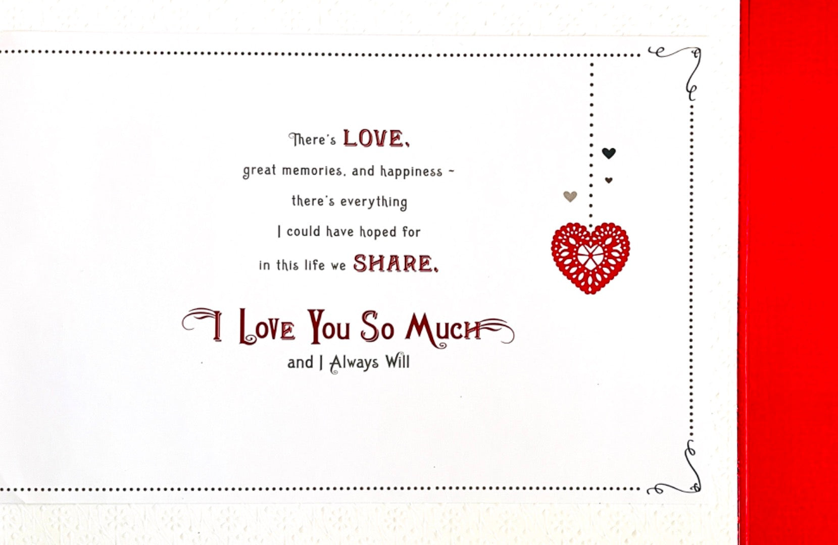 One I Love Valentine's Day Card