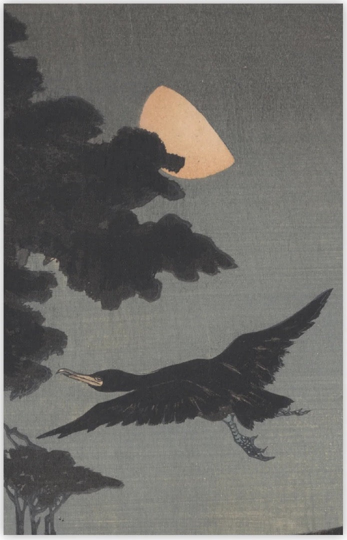 Aspects of the Moon - Japanese Woodblock Prints Note-let Blank Pack of 10 Cards by Fitzwilliam Museum University of Cambridge
