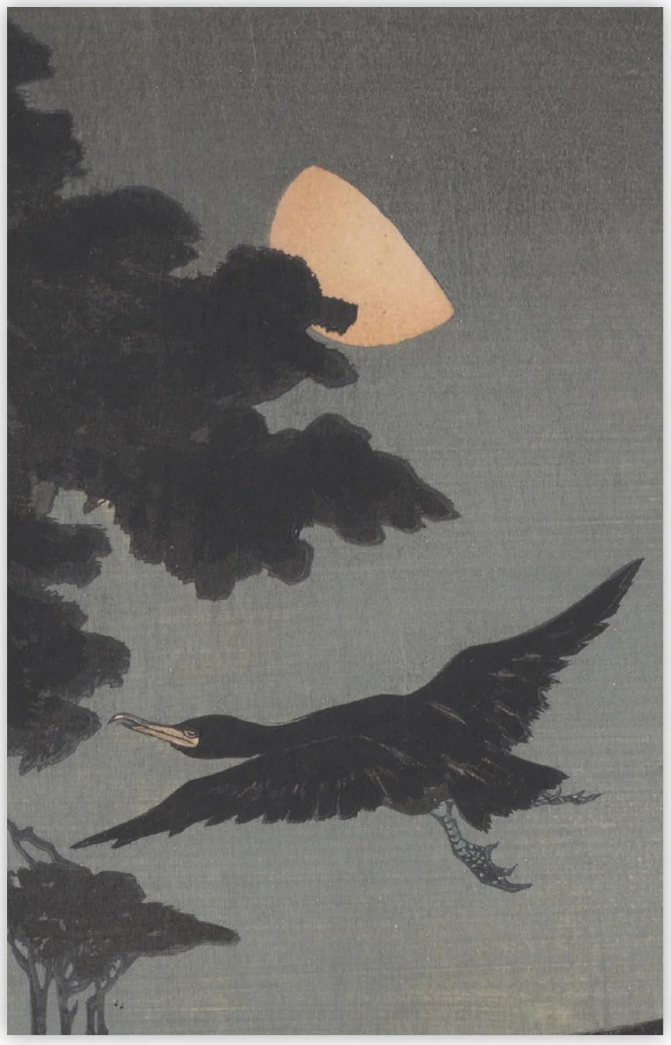 Aspects of the Moon - Japanese Woodblock Prints Note-let Blank Pack of 10 Cards by Fitzwilliam Museum University of Cambridge