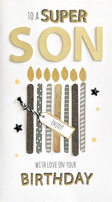 To A Super Son With Love On Your Birthday Card