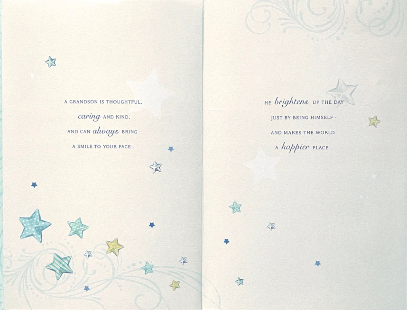 What Is A Grandson Happy Birthday Card