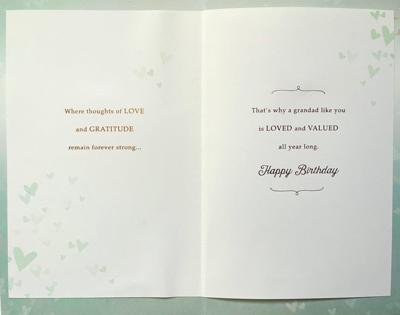 Grandad with Love Happy Birthday Card Sentimental Verse Memories Gratitude - Sunset at Seaside