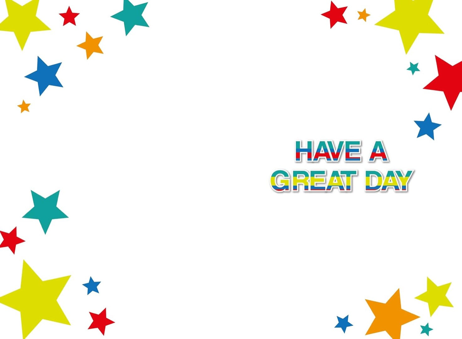 Have A Great Day Dad Happy Fathers Day Card, Birthday or any Occasion Bright Stars