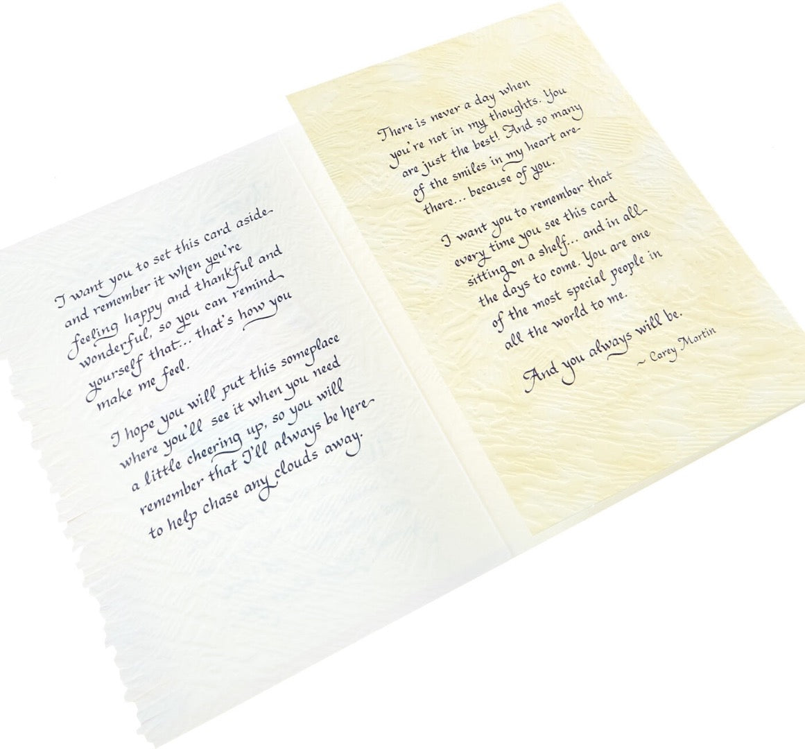 Just A Little Note for You to Keep Sentimental Blue Mountain Arts Greeting Card