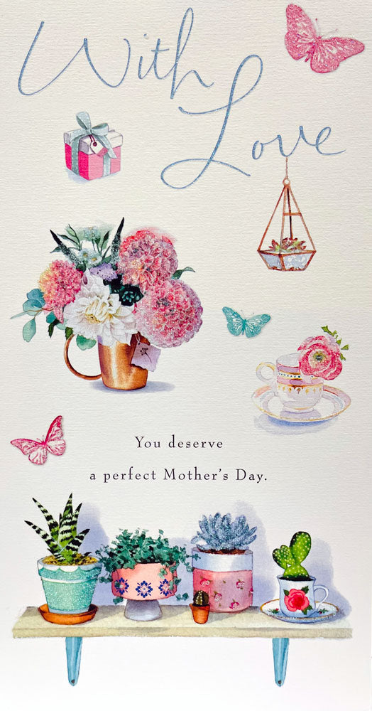 With Love You Deserve A Perfect Mother's Day Glitter Finish Special Mothers Day Card from Hallmark 