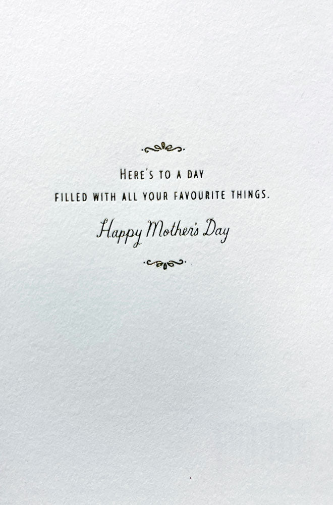 Mum Cheers To You Signature Wine Bottle with Gold Foil Finish Luxury Mother's Day Card from Hallmark 