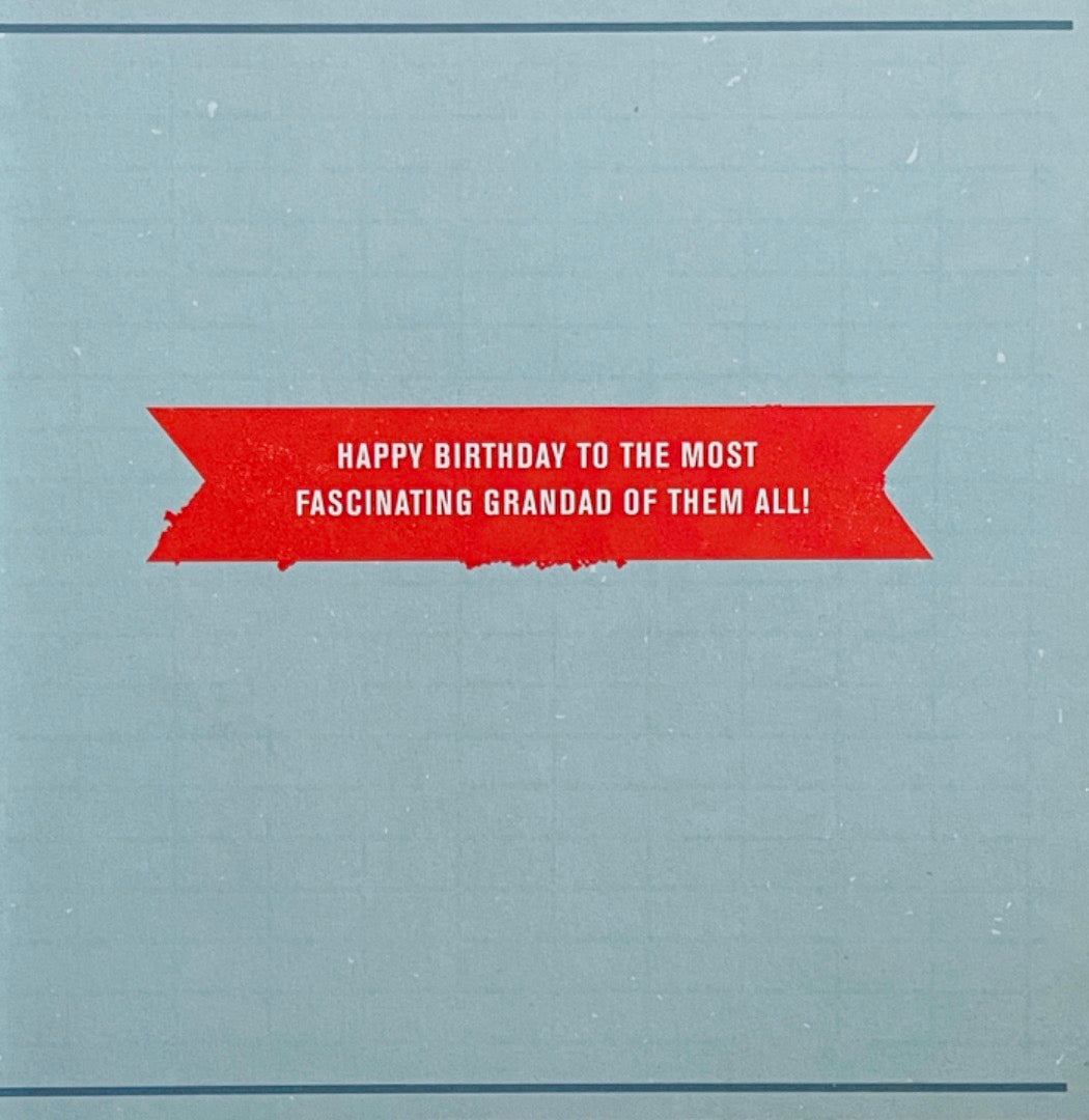 Grandad Happy Birthday Card Reading Is Interesting Till Ipad Recharged Funny Humour