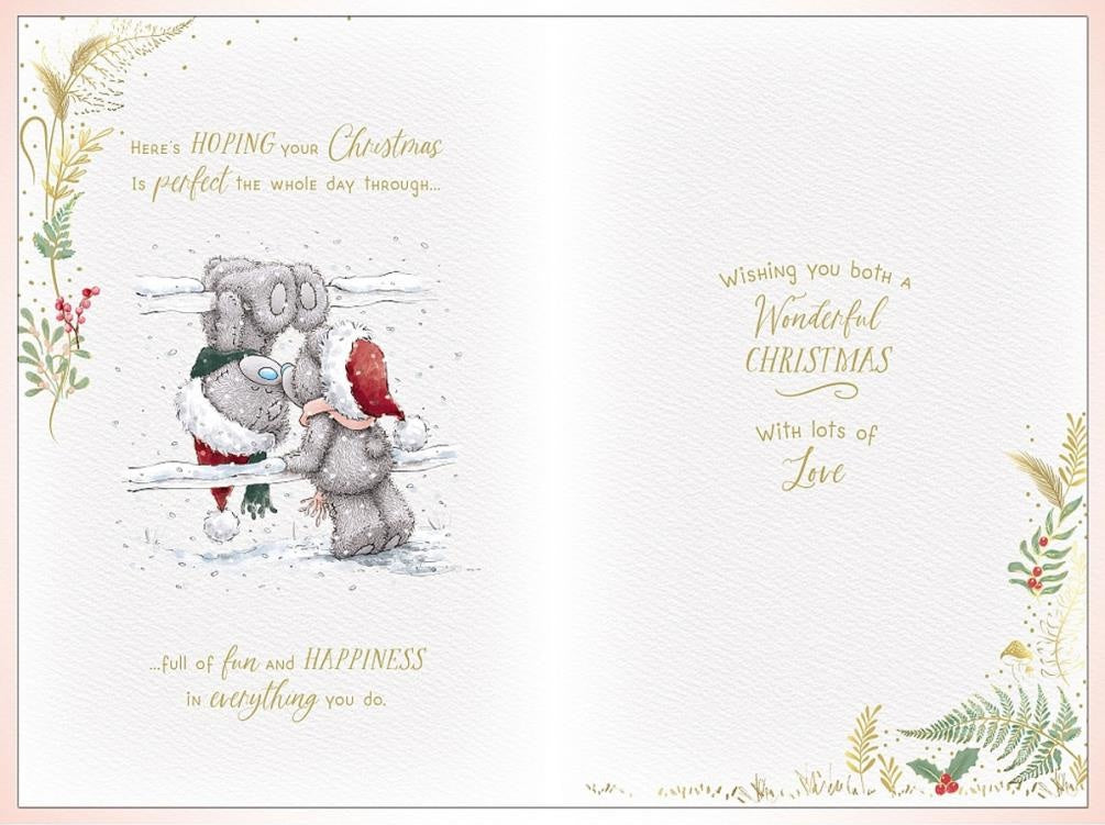 Daughter & Son-in-Law Me To You Tatty Teddy Luxury 6x9'' Handmade Christmas Card