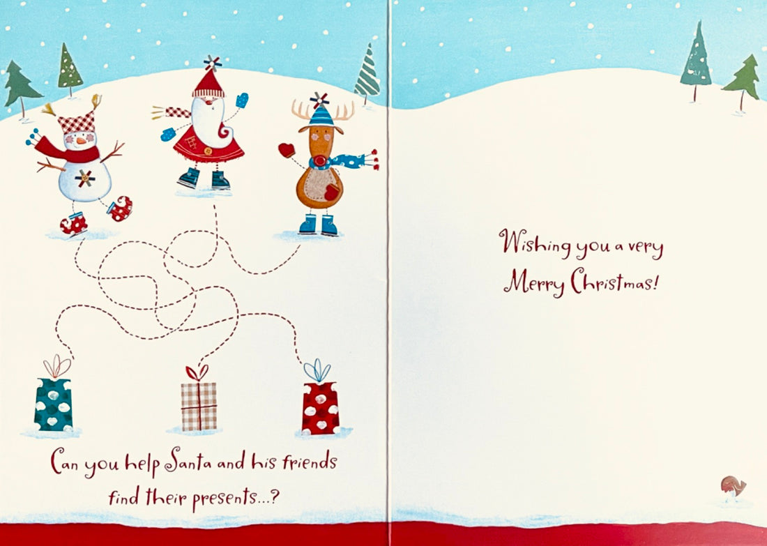 Fairy Princess Wand Just For You at Christmas Card with Santa Puzzle Activity Hallmark