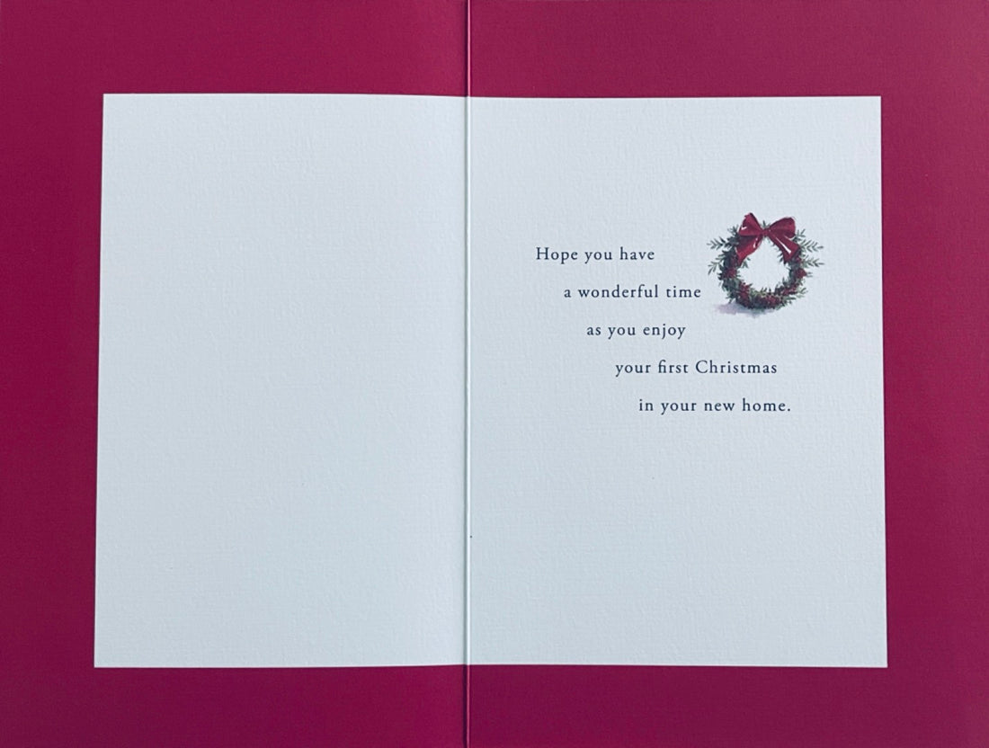 Happy First Christmas In Your New Home Card Cosy Home -  Lucy Cromwell Hallmark