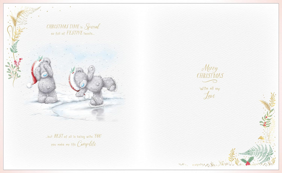 Amazing Wife Me To You Tatty Teddy Bear Keepsake Luxury Boxed Christmas Card