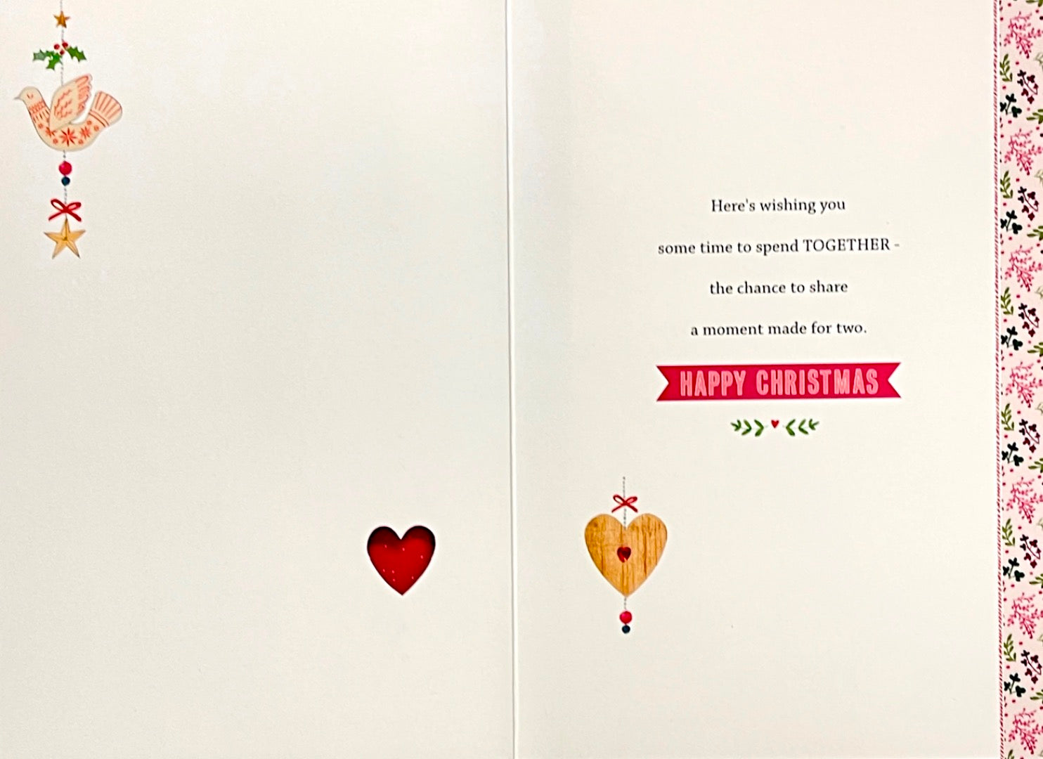 Wonderful Daughter and Son-in-Law Christmas Card Lovely Verse Glitter Hallmark