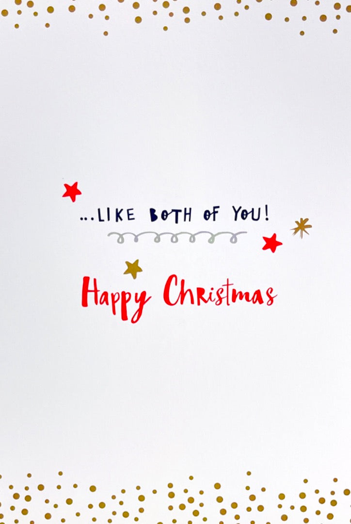 Son and Daughter-in-Law Great Christmas Like Both of You Card Glitter Snowflakes Hallmark