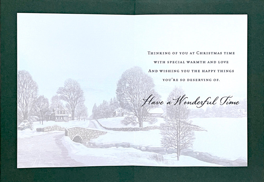 Godfather You Mean so Much at Christmas Time Card Snowy Scene Art by Hallmark