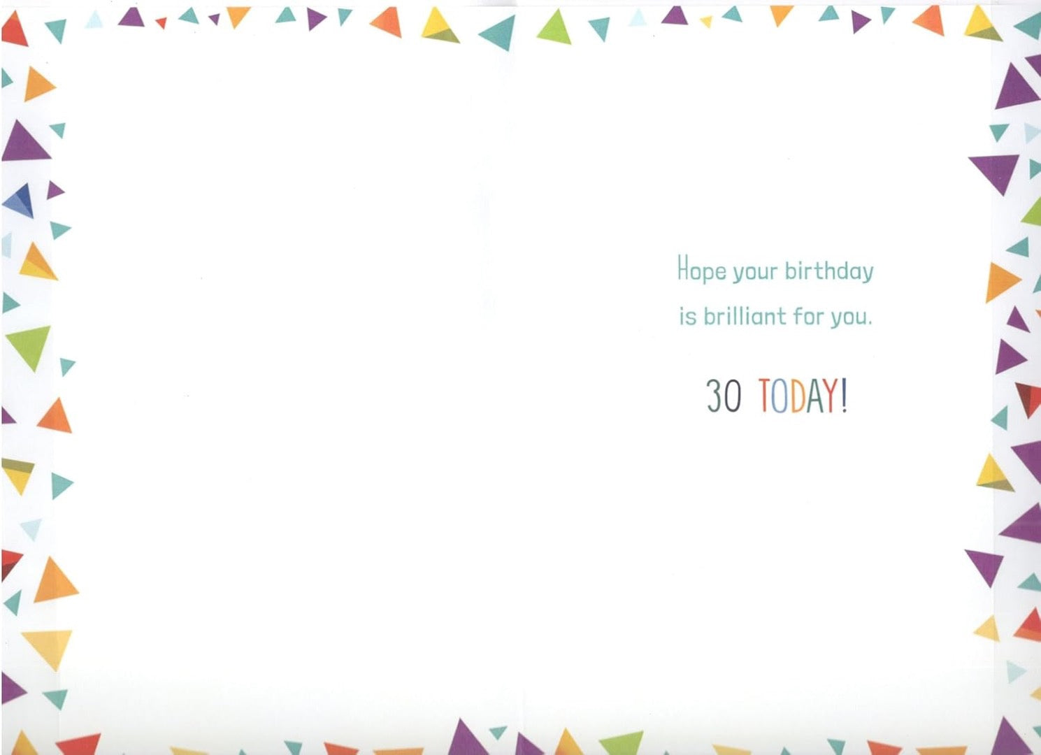 Cousin 30th Birthday Card, Its Time to Act your Age Starting Tomorrow Fun Design