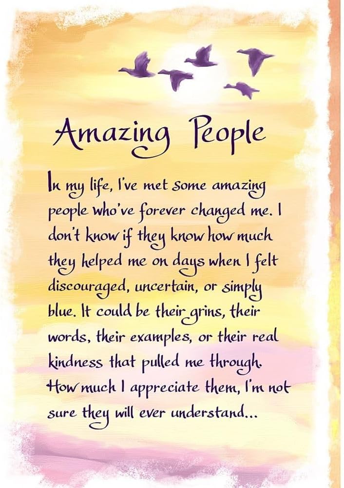 Amazing People in My Life I've Met Blue Mountain Arts Greeting Card with a Lovely Verse Card
