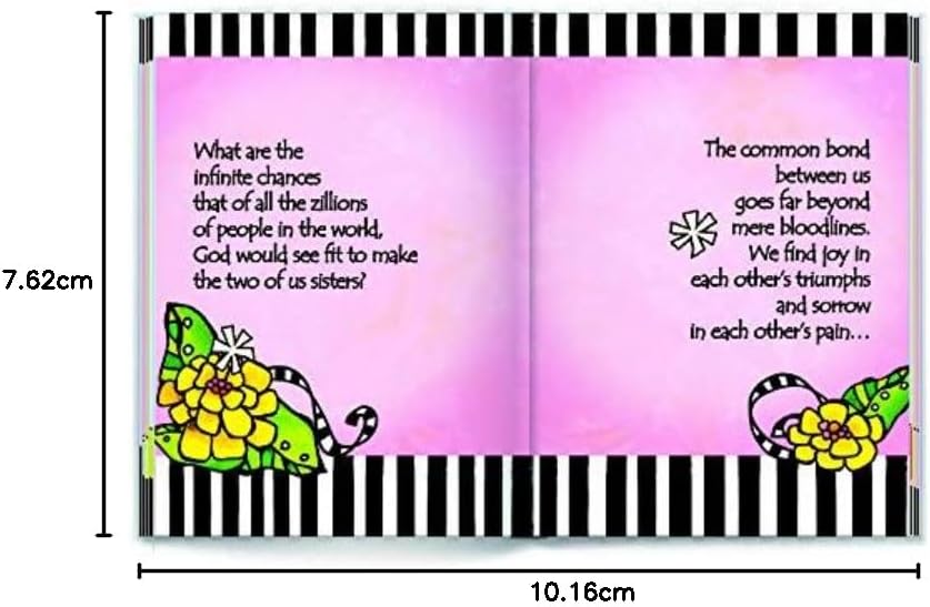 Sisters Connected by an Unbreakable Bond Blue Mountain Arts Little Keepsake Book