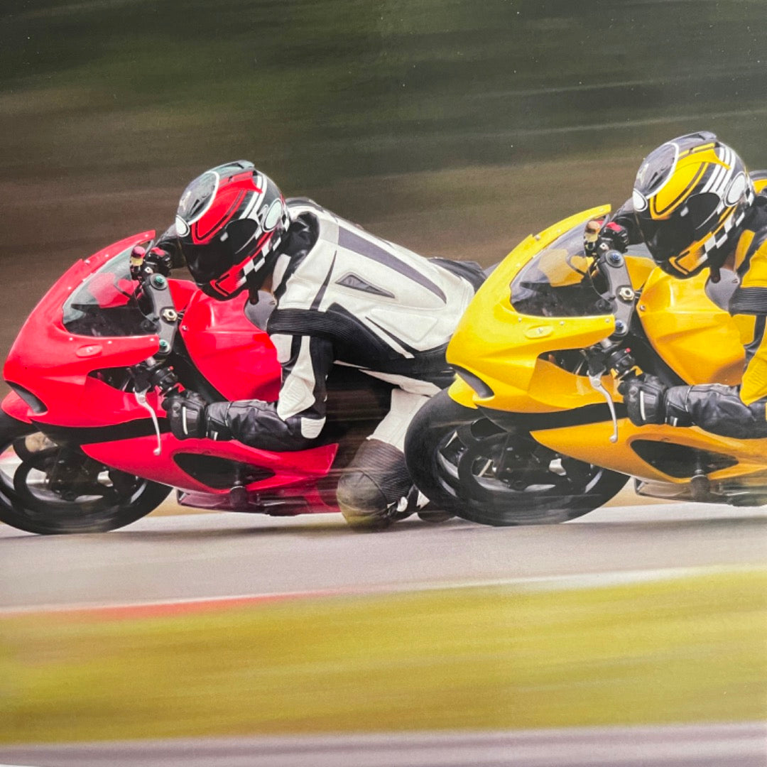 Motorbike Super-bike Racing Enthusiast Blank Greeting Card for any Occasion