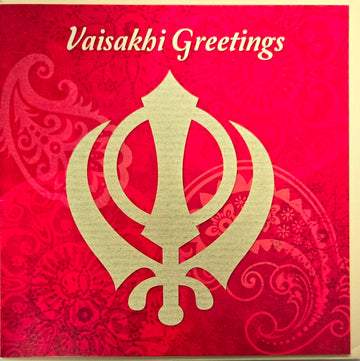 Vaisakhi Greetings Baisakhi Sikh Holy Day Spring Festival Card + Cream Envelope