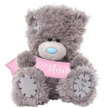 4'' Amazing Mum Banner Me To You Tatty Teddy Bear Plush Soft Toy Gift