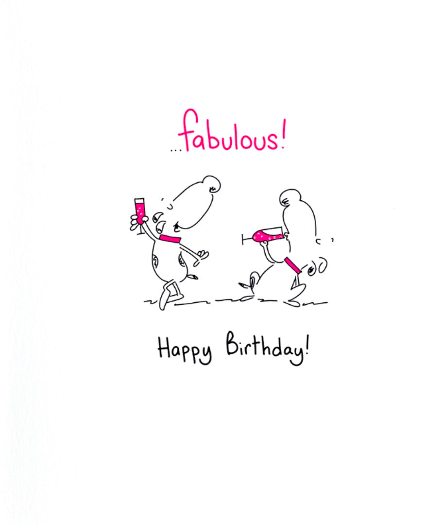 Prosecco How Classy Ladies Get Fabulous Happy Birthday Funny Humour Card