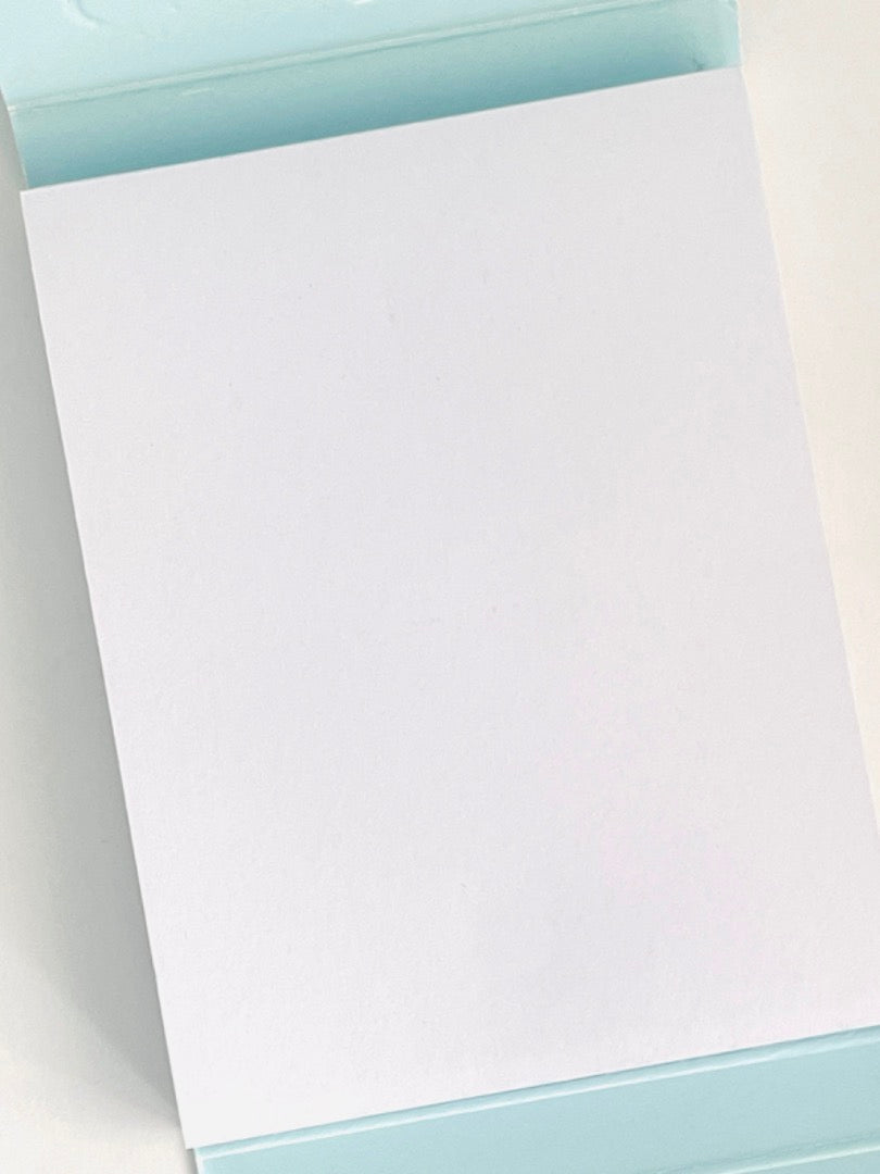 Pocket Florals Notepad with Magnetic Closure Plain Pages - Pink Roses