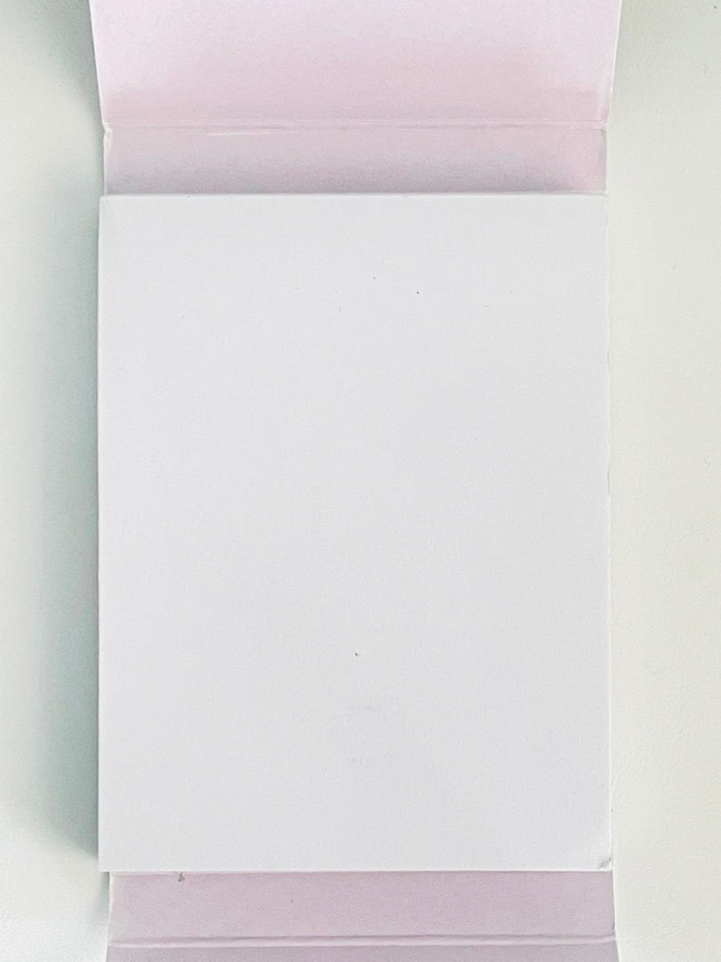 Pocket Florals Notepad with Magnetic Closure Plain Pages - Spring Blossoms Birdhouse and Butterflies