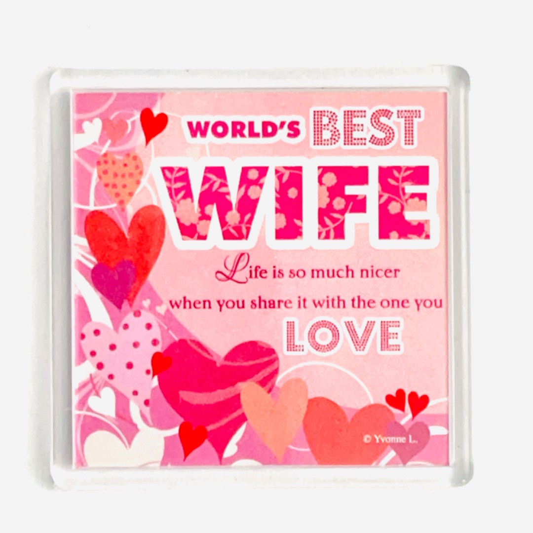 World's Best WIFE One You Love Magnet Keepsake Gift