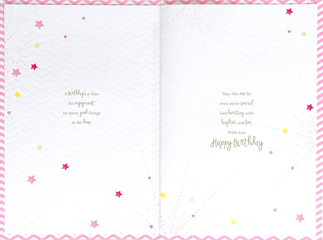Happy 18th Birthday Glitter Card Pretty Perfume Nail Varnish Gifts Age 18 Girl