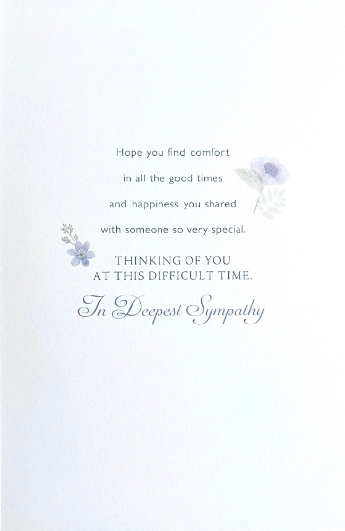 With Sympathy on the Loss Of Your Mum Condolences Bereavement Card - Royal Horticultural Society