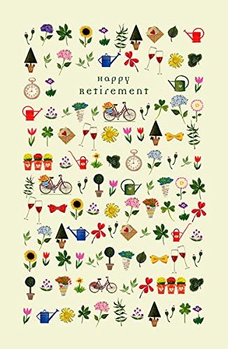 Happy Retirement Congratulations Greeting Card - Enjoy Hobbies Cycling Gardening Flowers Wine