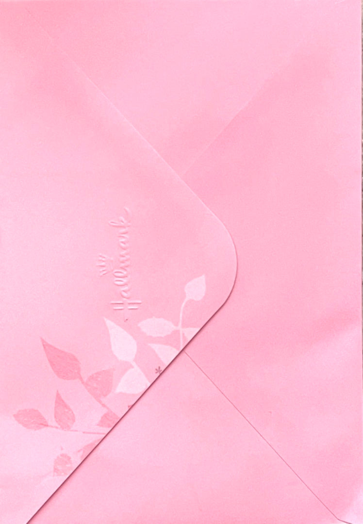 Thank You Very Much Greeting Card - Pink Watercolour Butterflies Art Soft Silhouette