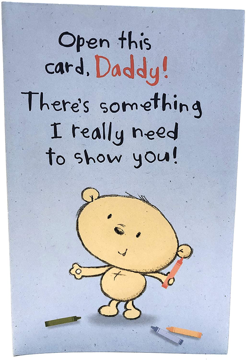 Open this Card Daddy! Cute Father's Day Special UK Greetings Card 