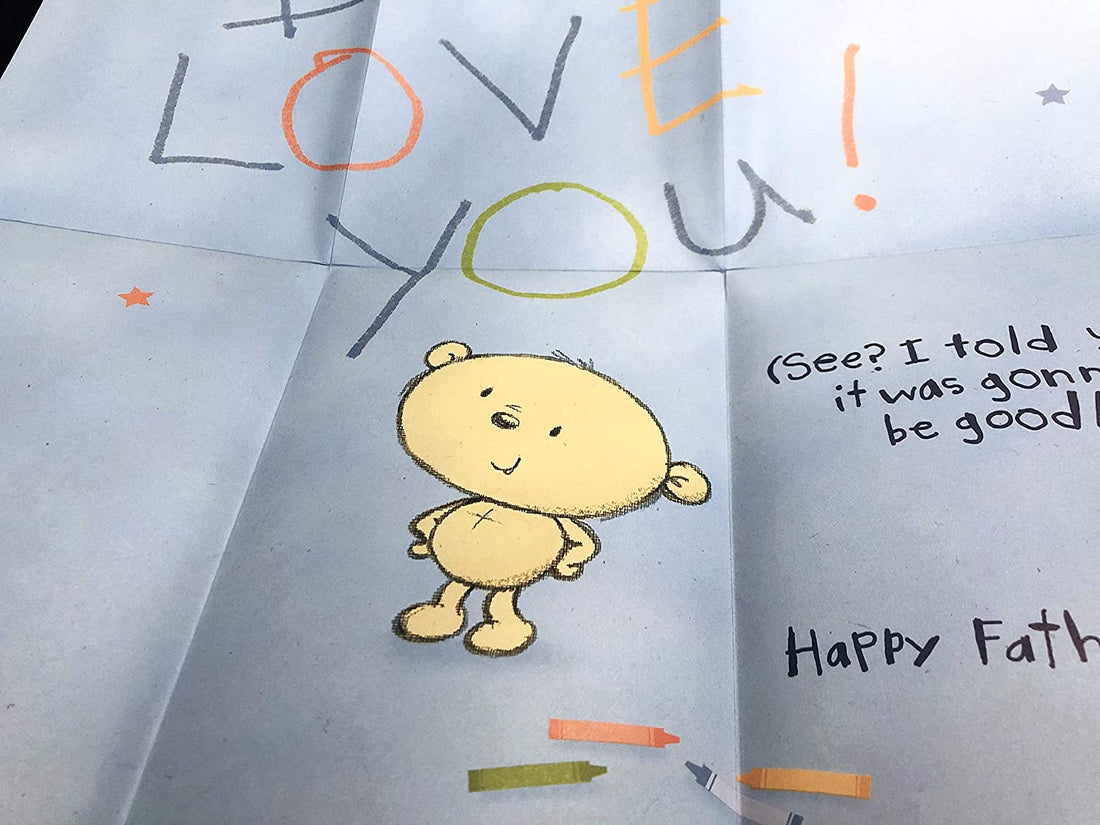 Open this Card Daddy! Cute Father's Day Special UK Greetings Card 