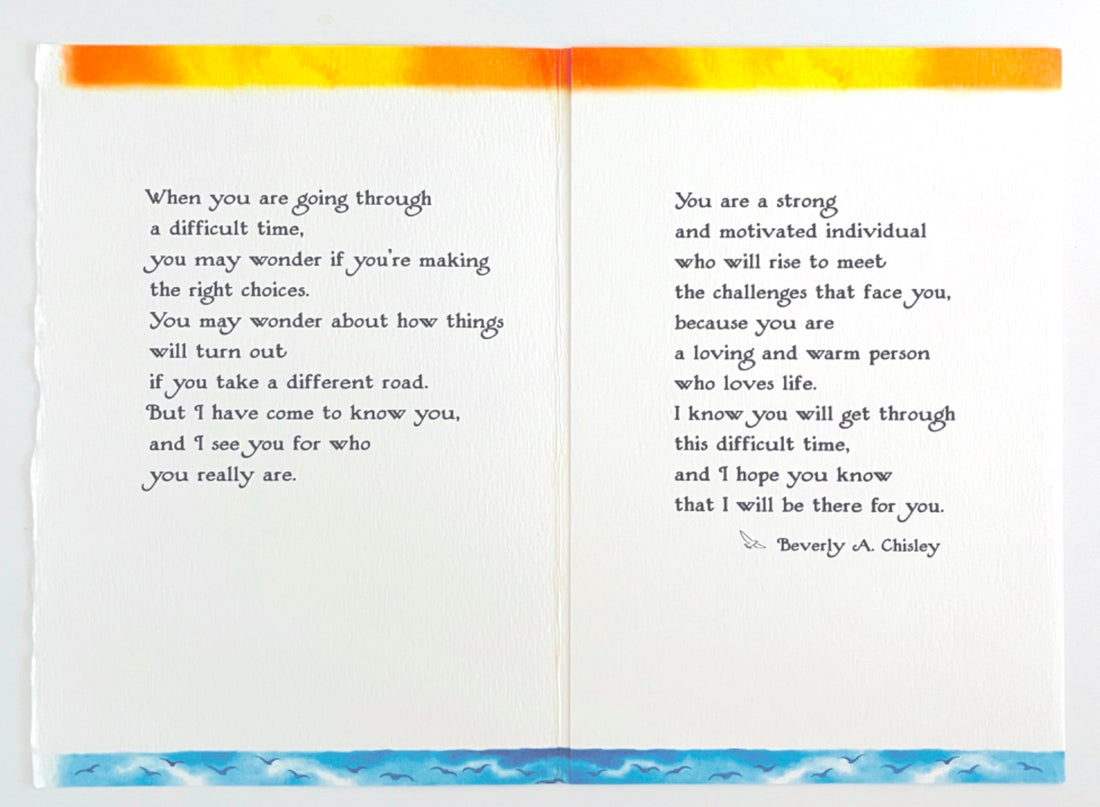 In the Difficult Times, Keep Believing in Yourself - Inspirational Sentimental Encouragement Keepsake Greeting Card by Blue Mountain Arts