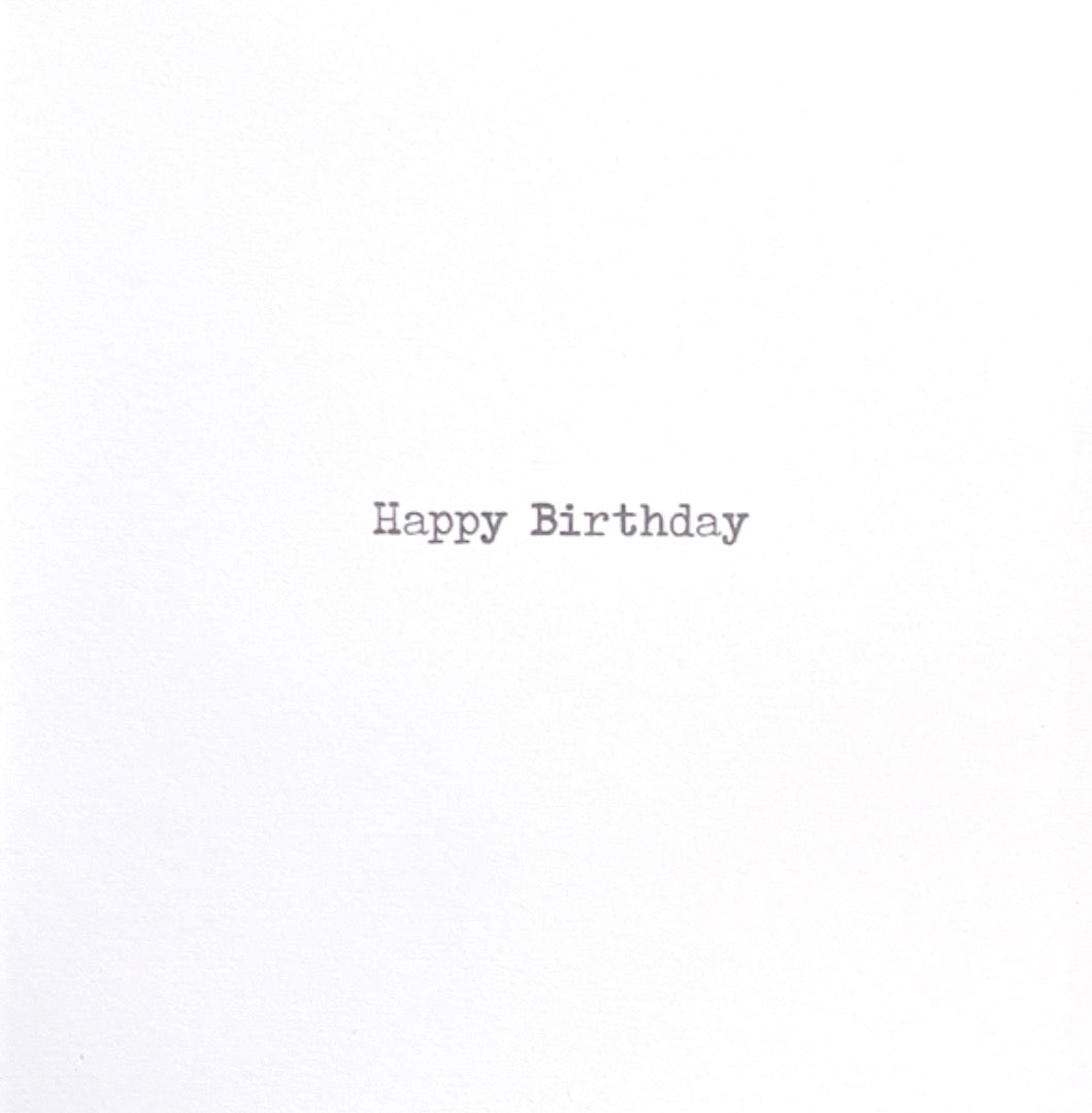 Nan Happy Birthday Card Mugs With Flowers and Buntings Glitter Foil Art