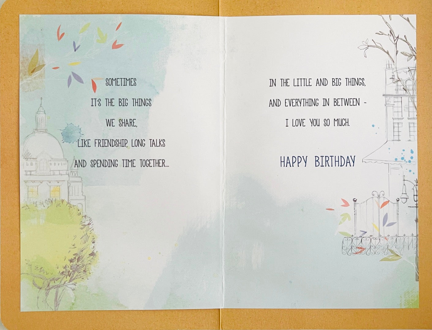 Husband Happy Birthday Card Laughter Fun Holding Hands Love You So Much Romantic Art