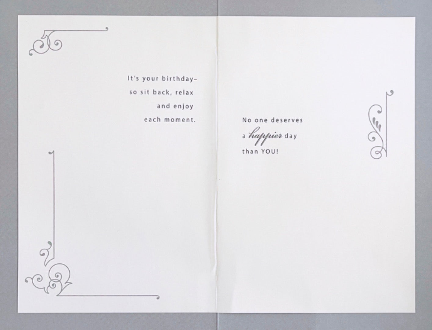 Happy Birthday Dad Greeting Card with Gold Foil Calligraphy Script Embossed Art