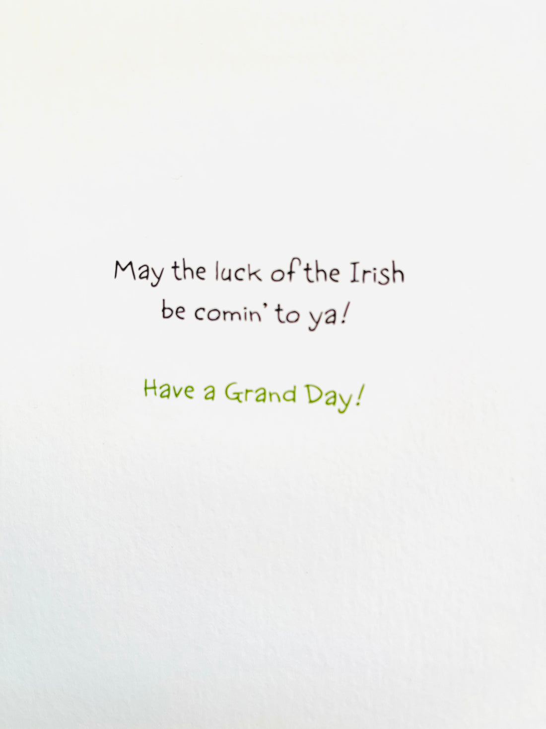 It's St Patrick's Day! Cute Dog with Shamrock Special Festive Card from UK Greetings