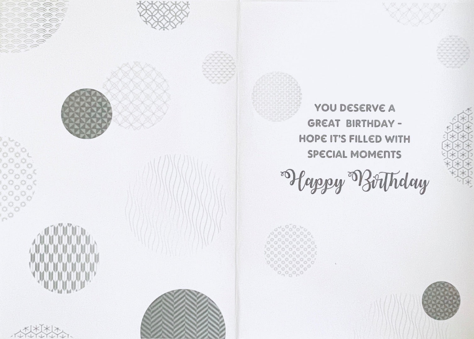 Just For You Brother A Very Happy Birthday Card Contemporary Gold Black White Art