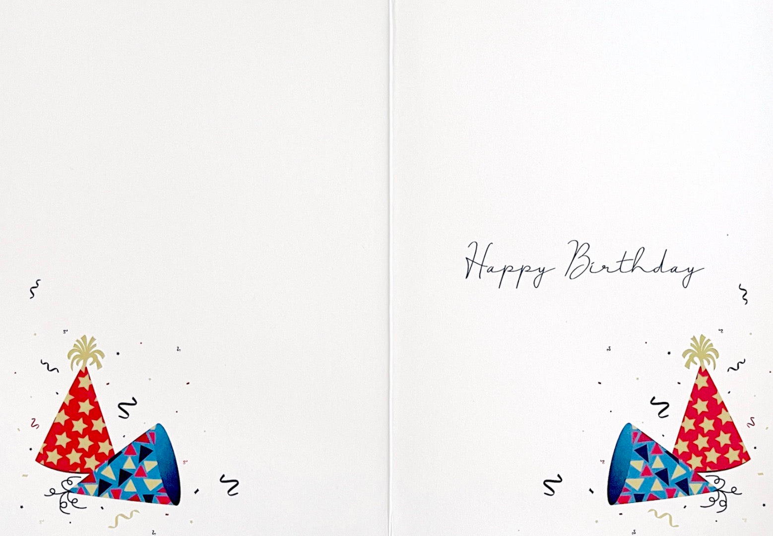 To The Best Nephew Happy Birthday Card Party Hats Contemporary Modern Design