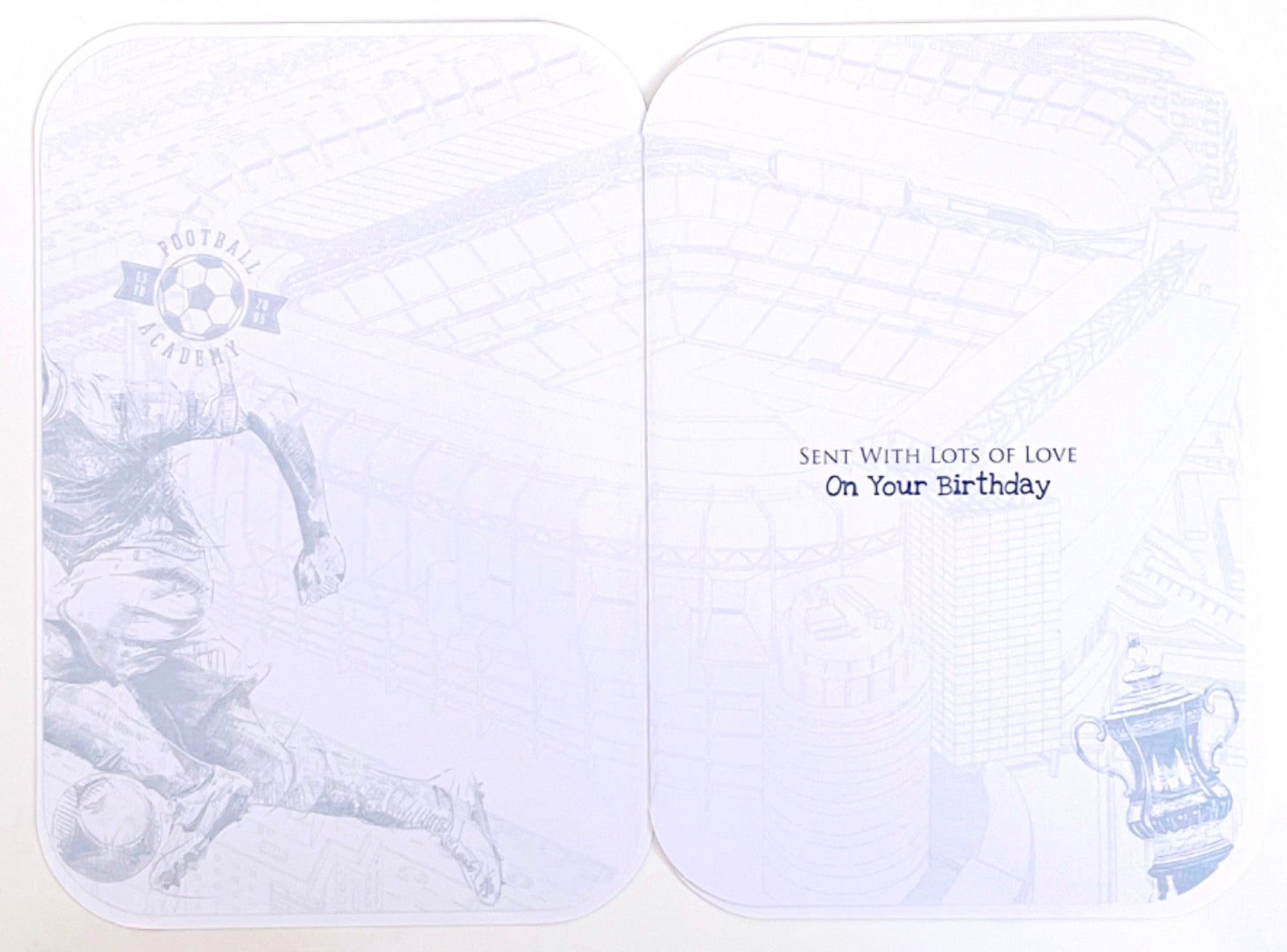 Just For You Godson Happy Birthday Card Lovely Verse Football Stadium Sports Skills