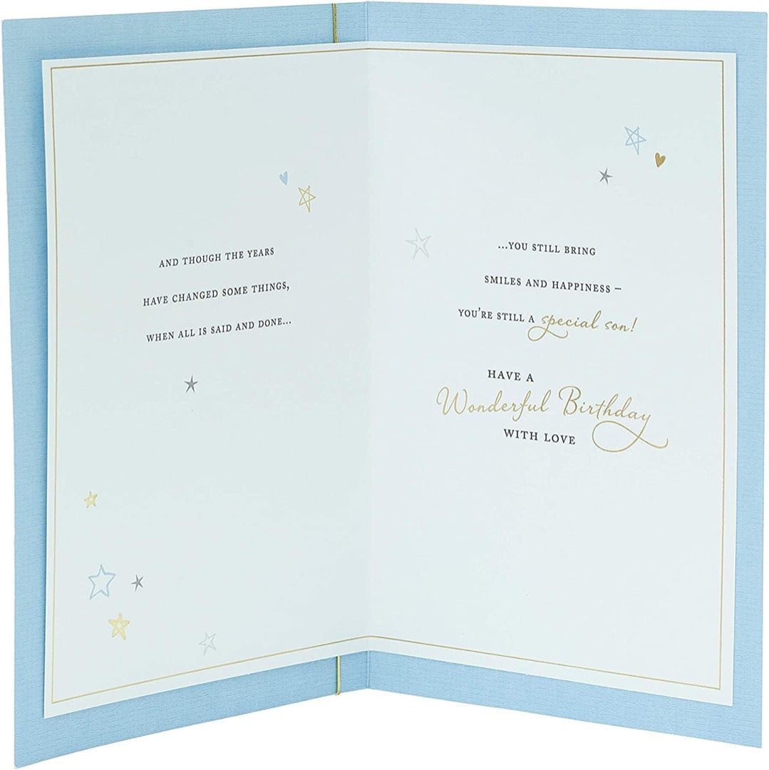 Special Son Happy Birthday Card with Lovely Verse Memories Smiles Happiness Boy